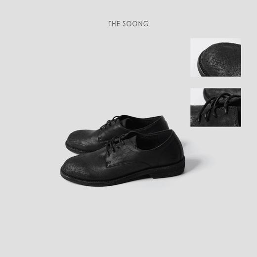 THESOONG"英伦假日"羊皮手工喷浆做旧柔软舒适真皮大底单鞋HWXZ4907 商品图2