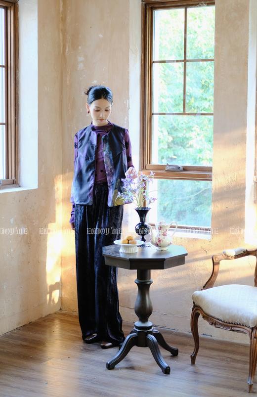 【门店同款】ENJOY秋季云敛-漠上飞花紫罗兰长裤 159458401 商品图0