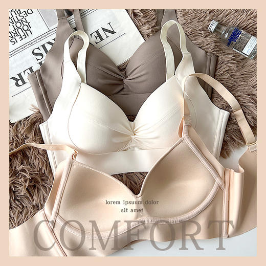 提拉女王内衣女小胸聚拢显大无痕软支撑收副乳防下垂上托侧收文胸 商品图2