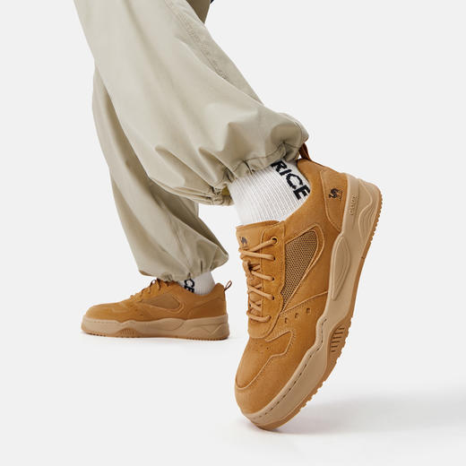 骆驼男鞋2025秋季新款复古厚底休闲板鞋潮高级百搭系带透气鞋子 G14A852716 商品图0