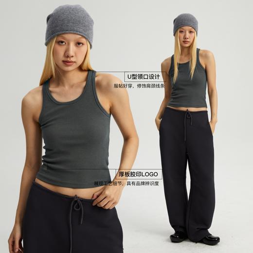 oneup罗纹弹力背心 商品图2