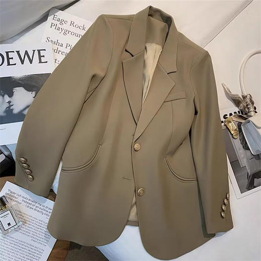 秋季新款【小西装外套女】洋气时尚中长款 小个子韩版百搭西服女 商品图2