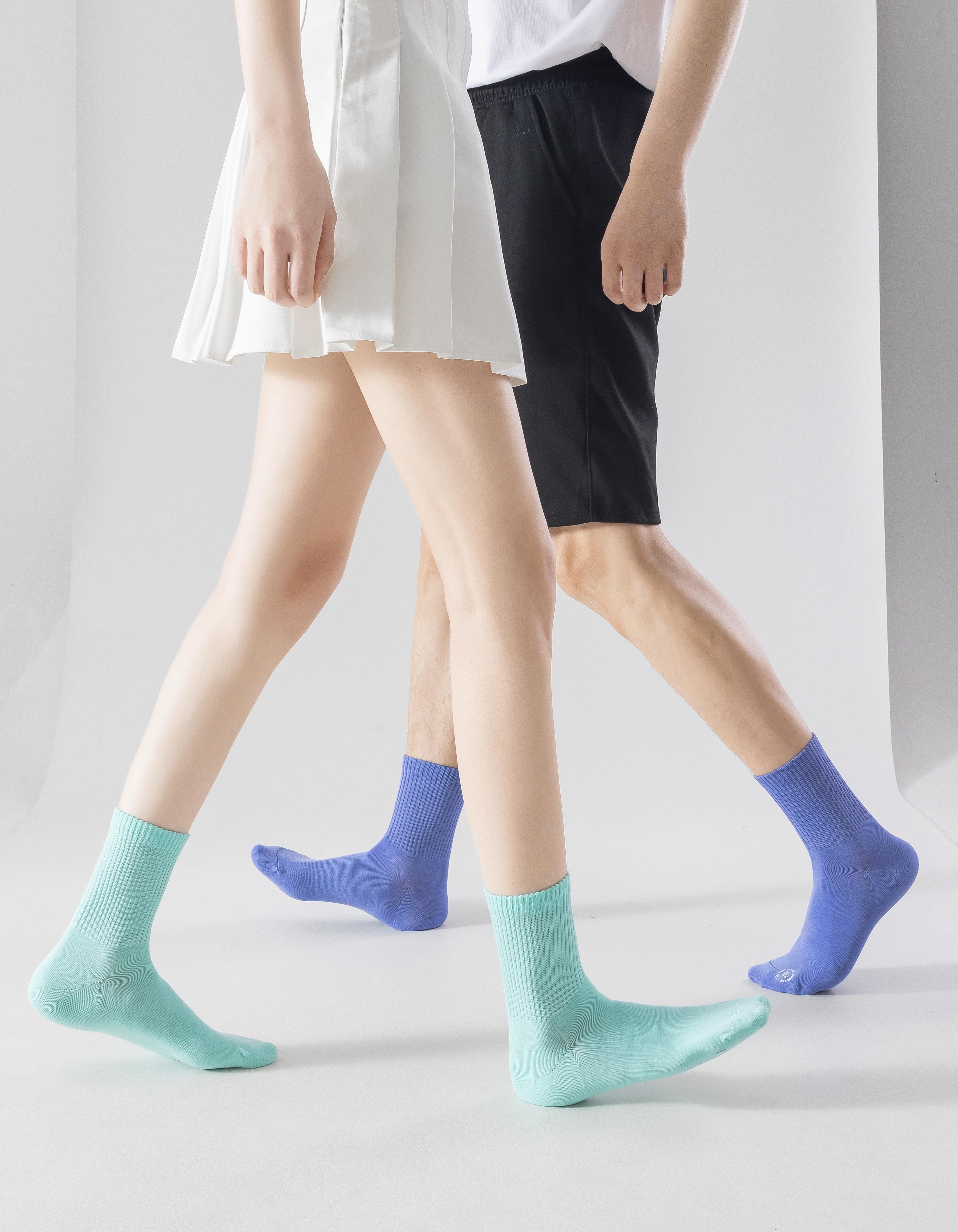 【副歌成人中筒袜】秋季透气中筒纯棉彩色袜子 100%棉 清爽不闷汗 不挑脚型 微压0感袜口 穿上不移位