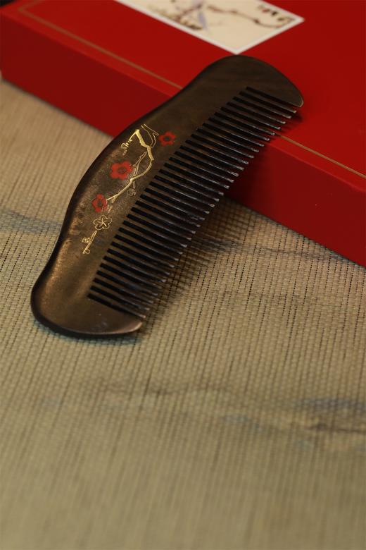 梅花三弄°镶嵌木梳 商品图3