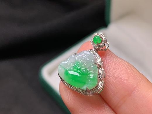 18k翡翠佛公吊坠 商品图1