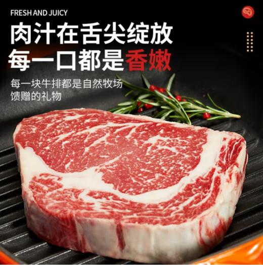 【华牧鲜】进口谷饲原切眼肉牛排200g*8（送黑椒酱） 商品图3