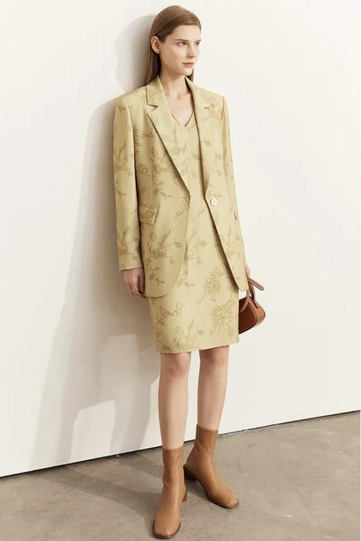 AMII/艾米 无袖V领国潮印花连衣裙 18423 商品图3