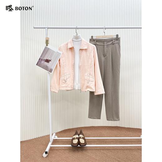 【第2件半价！尾货清仓不退换】波顿女士麻料休闲有里夹克LJ319 商品图1