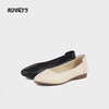 和诚行 2024秋冬新款休闲百搭女鞋一脚蹬舒适羊皮低跟单鞋0010839 商品缩略图3