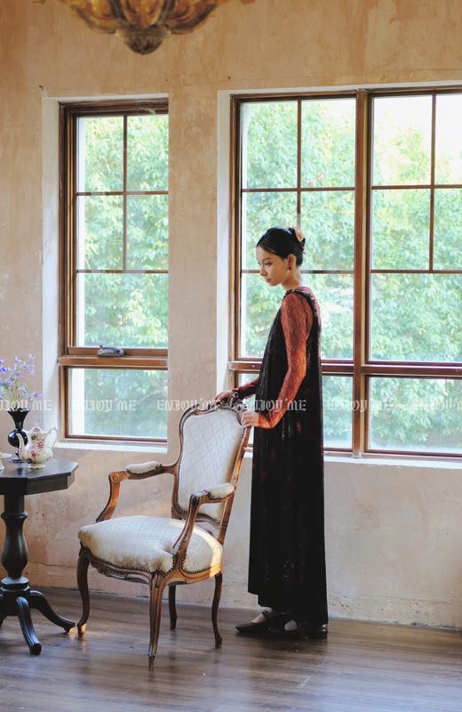 【门店同款】ENJOY秋季云敛-漠上飞花透视网纱上衣 159045163 商品图8