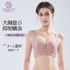摩登天使调整型文胸 大胸超薄全罩杯 精致刺绣网纱抹胸 软钢圈石墨烯五倍解压 抑菌除螨大胸显小 商品缩略图1