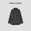 ROMI STUDIO“自我格调”高密棉磨毛格纹宽松长袖衬衣431C2017 商品缩略图0