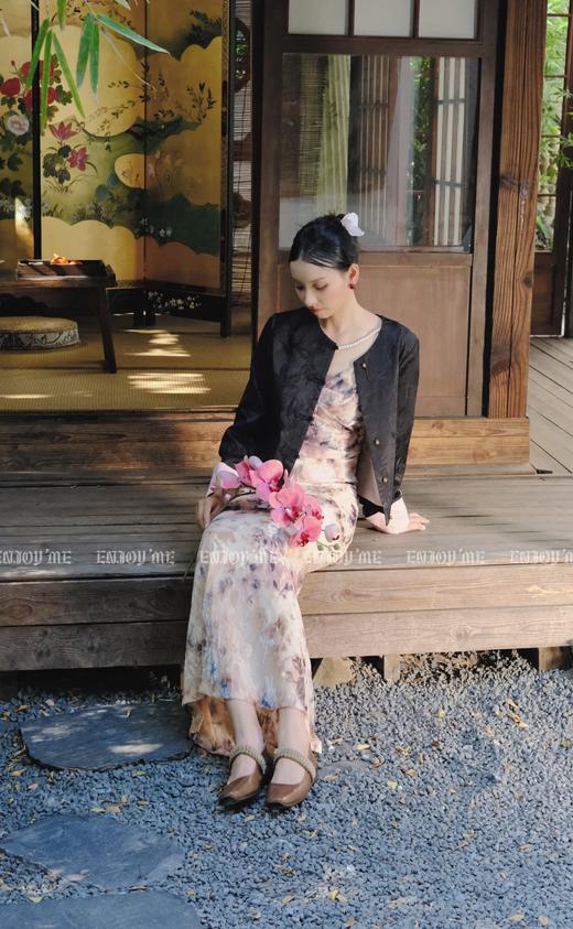 【门店同款】ENJOY秋季云敛-漠上飞花粉黛遥岑吊带裙 159398073 商品图7