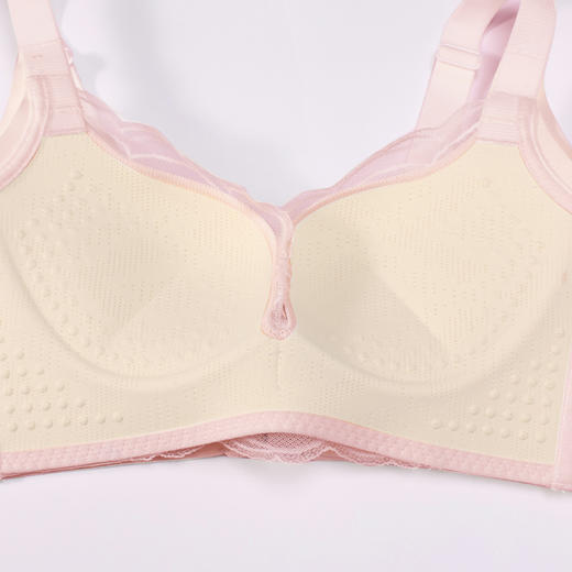 都市丽人调整型内衣舒软挺塑塑身文胸蕾丝A:加厚B:中厚塑身内衣3/4杯四排扣LJT4H9 商品图8