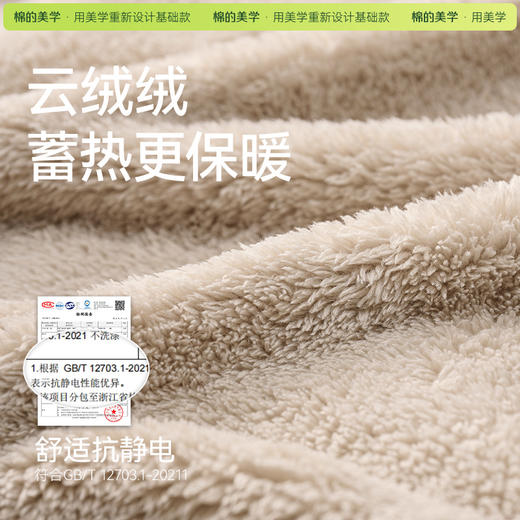 「棉的美学」宽松摇粒绒外套~秋冬新款保暖抗静电长绒男女同款外套 商品图1