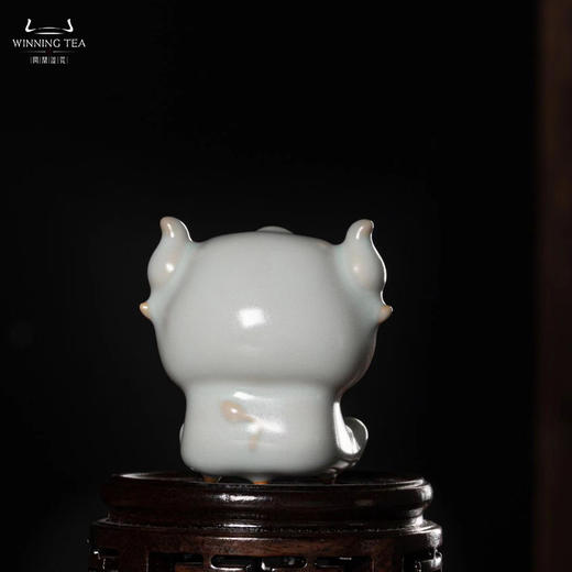 问鼎汝瓷天青青牛茶宠(大)（小 ） 商品图2