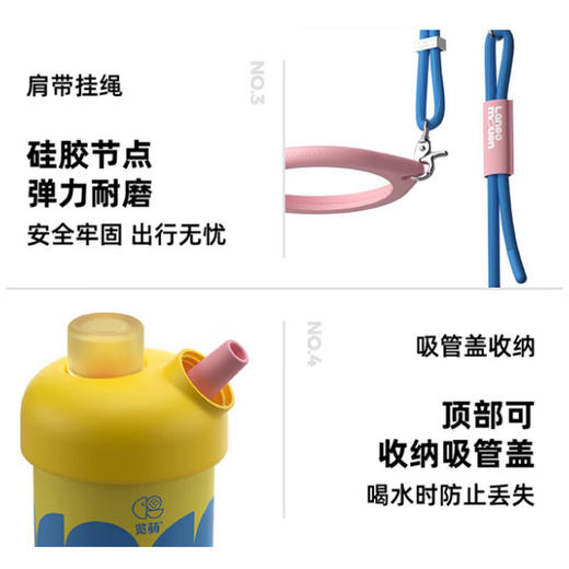 览萌316不锈钢茶水分离奇趣吸管杯 白色420ml   CWX 商品图7