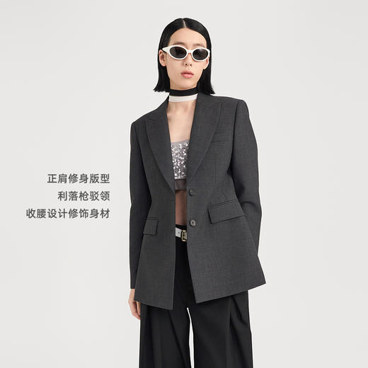 [捡漏价]lost in echo2024秋冬新品高级羊毛收腰西装外套套装休闲裤西裤女 商品图1