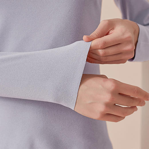 雅黛丽保暖衣女冬季贴身上衣打底2024年新款5A抑菌阳离子圆领秋衣 商品图2