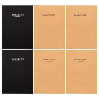 得力（deli）6本A5/60张牛皮纸缝线软抄本办公记事本/ 日记本/ 草稿本/ 文具笔记本子 学生笔记 33458-6 商品图4