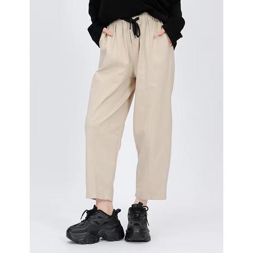 【HF】无忧购韩版通勤休闲百搭基本款梭织布制裤M85-5602（截单后7天发货)25年清仓捡漏 商品图0