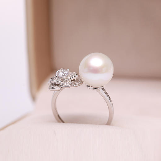 美裕 925银淡水珍珠戒指10-11mm 108498W 商品图1