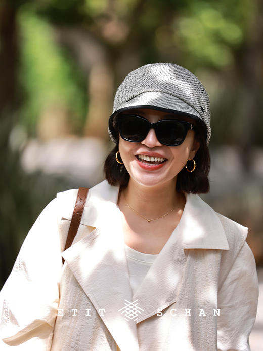 PETIT SCHAN小闪 #071 Hathaway 海瑟薇 日本进口粗花呢复古堆堆报童帽 商品图4