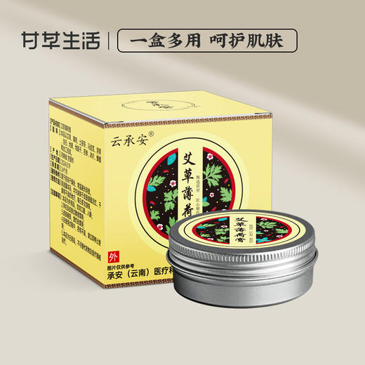 云承安艾草薄荷膏15g/盒（名医） 商品图0