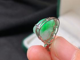 18k翡翠佛公吊坠