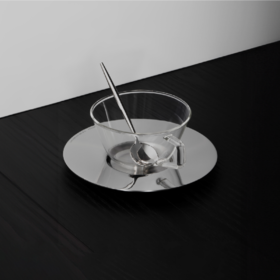 克洛杯碟套装 RESONG日诵家居 咖啡杯花茶水杯高硼硅玻璃礼品