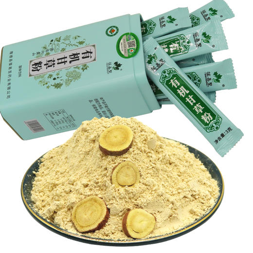 杞冠臻选 |  葆易圣 有机甘草粉  人工挑选，无硫有机，泡茶煲汤 商品图0