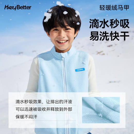 【代发】【预售3天左右发货】Heybetter轻暖绒平板绒马甲 商品图3