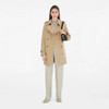 【二】BURBERRY 巴宝莉 女士肯辛顿版型 – 短款 Heritage Trench 束腰风衣 卡其色 8079417 A1366 商品缩略图1