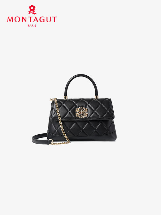 梦特娇羊皮手提斜挎包包元宝包新款 商品图6