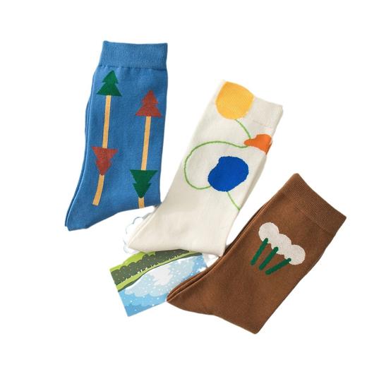 【袜子】复古中筒女袜 商品图4