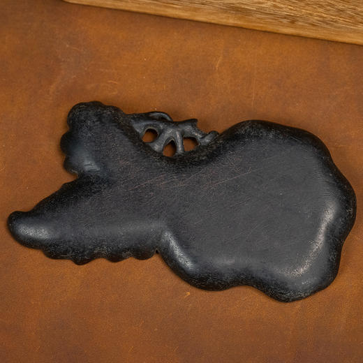 清 紫檀一木整挖瓜瓞绵绵笔舔 商品图3