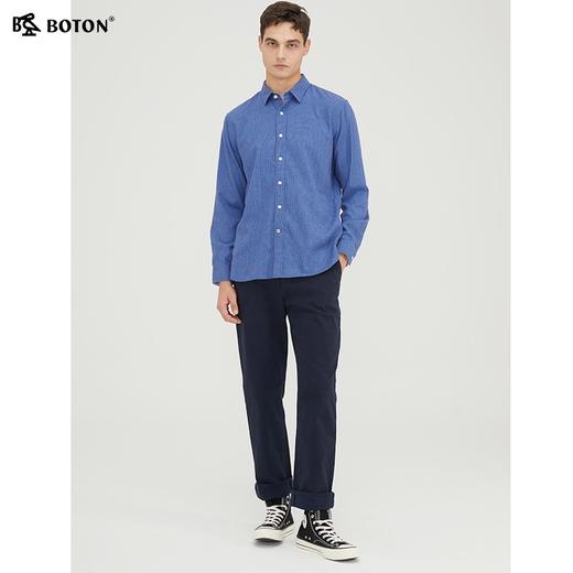 波顿秋冬品休闲裤男加厚磨毛直筒宽松高端中长裤子ME773321 商品图2