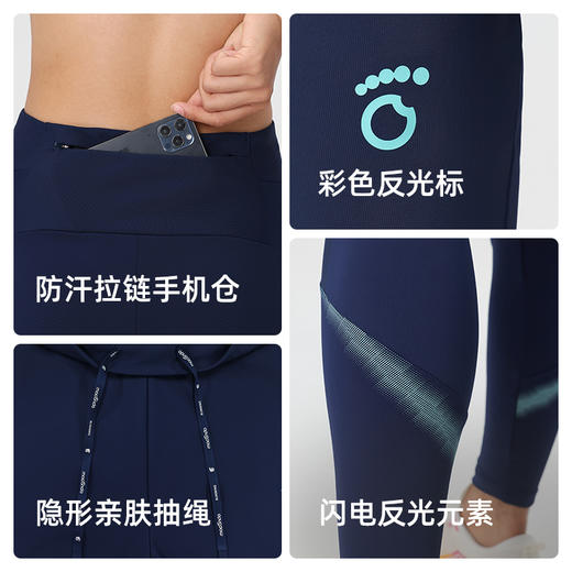 春秋马孔多男女户外跑步速干裤 前片抗冷风 吸湿速干 手机仓 隐形抽绳 商品图4
