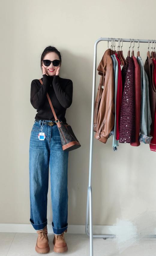 荷叶花边超细羊毛显瘦打底衫毛衫 商品图6