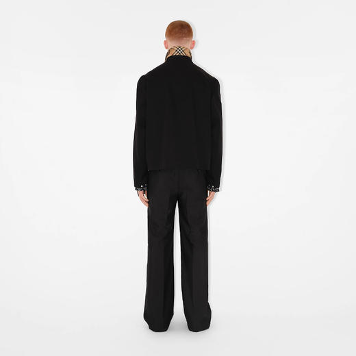 【一】BURBERRY 巴宝莉 男士嘎巴甸哈林顿外套 黑色 8071056 A1189 商品图3