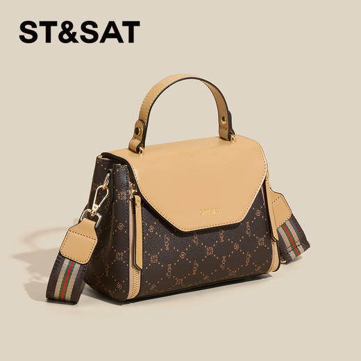 星期六时尚休闲百搭单肩斜跨小方包SSC521A0CN 商品图0