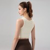 哈瓦塔华夫格固定杯无缝短款背心 H340148 商品缩略图9