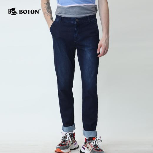 波顿春夏季薄款牛仔裤浅色男士百搭直筒修身高端品牌裤子ME688120 商品图4