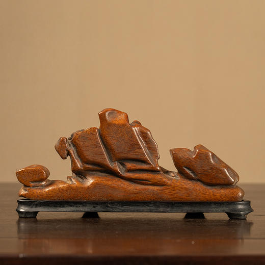 清 竹雕松下高士山子摆件 商品图1