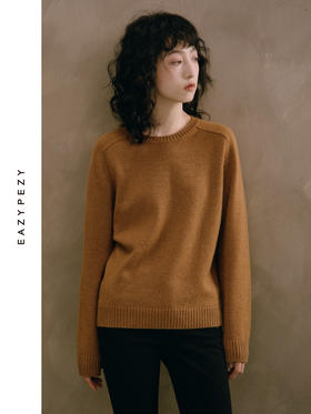 24AW 重磅LP圆领马鞍肩羊绒衫