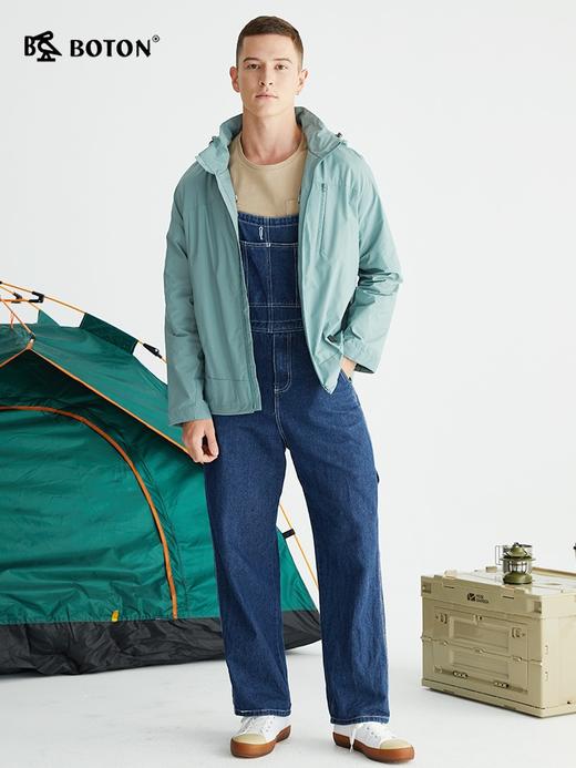 波顿男士春秋季休闲运动拉链夹克外套浅绿色立领跑步服MJ953122 商品图2