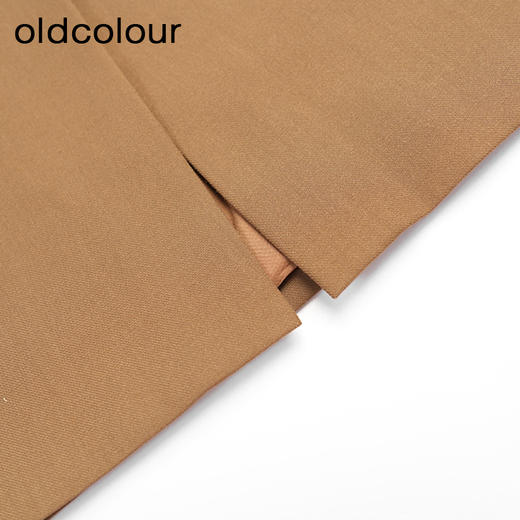 oldcolour高腰直筒显瘦包臀咖色长款半身裙GM41063907 商品图3