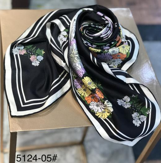 优品堂【清秀高雅2】90*90桑蚕丝斜纹绸方巾 商品图6