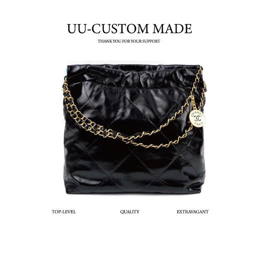 香奶奶 |22bag  金色字母 垃圾袋 单肩背包 小 中号 多色可备注（ HH） 商品图1