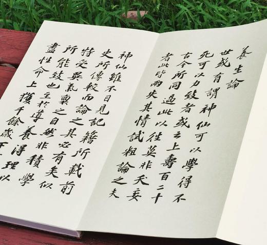 苏轼书嵇康《养生论》，线装，六合函套，经折装一册，晋 嵇康著，苏东坡书，武国忠评注，中国书店2014年一版一印，定价680，售价442元 商品图7